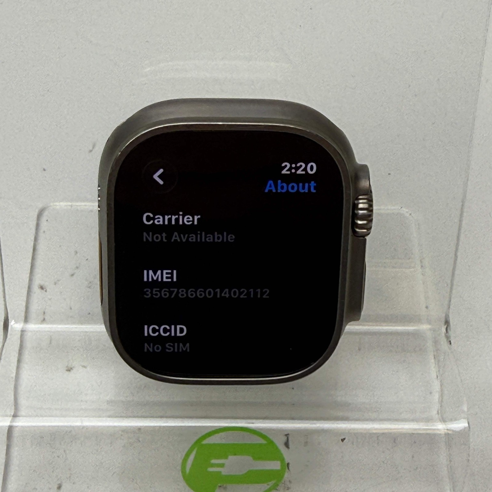 GPS Only Apple Watch Ultra 49MM Natural Titanium MQF53LL/A