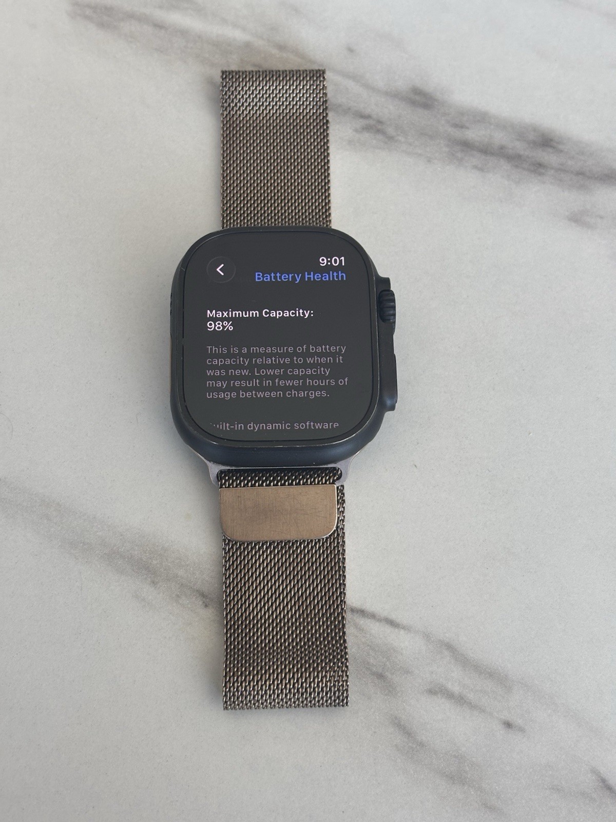 Unlocked Apple Watch Ultra 2 49MM Black Titanium Gold Band *Excellent*