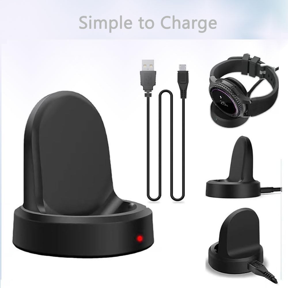 Samsung Gear S3 Watch Charger, Fast Speed Stable Frontier Dock Station for S4 S3