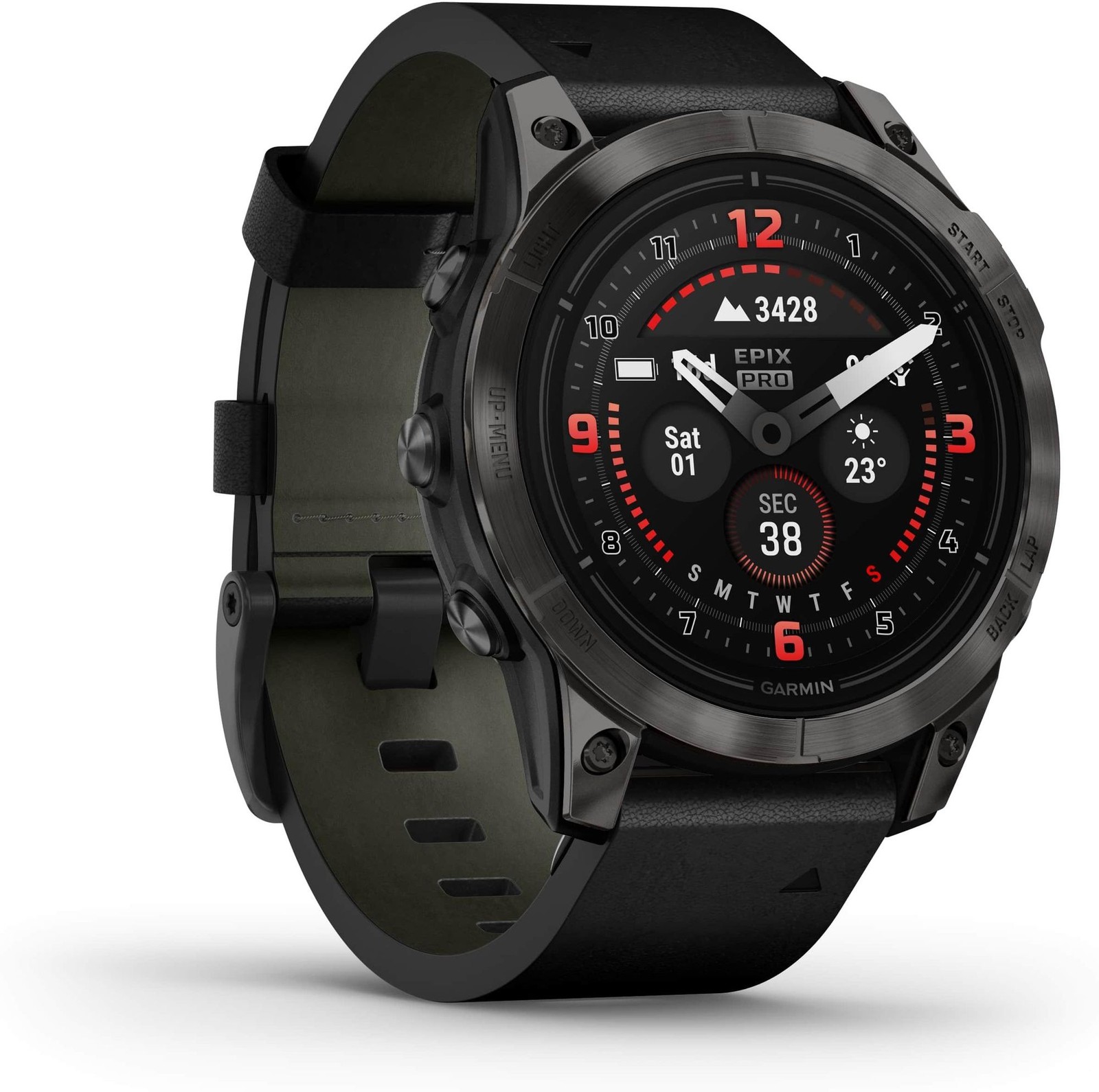Garmin EPIX PRO GEN 2 Sapphire Leather Black + Silicone 47mm 010-02803-30