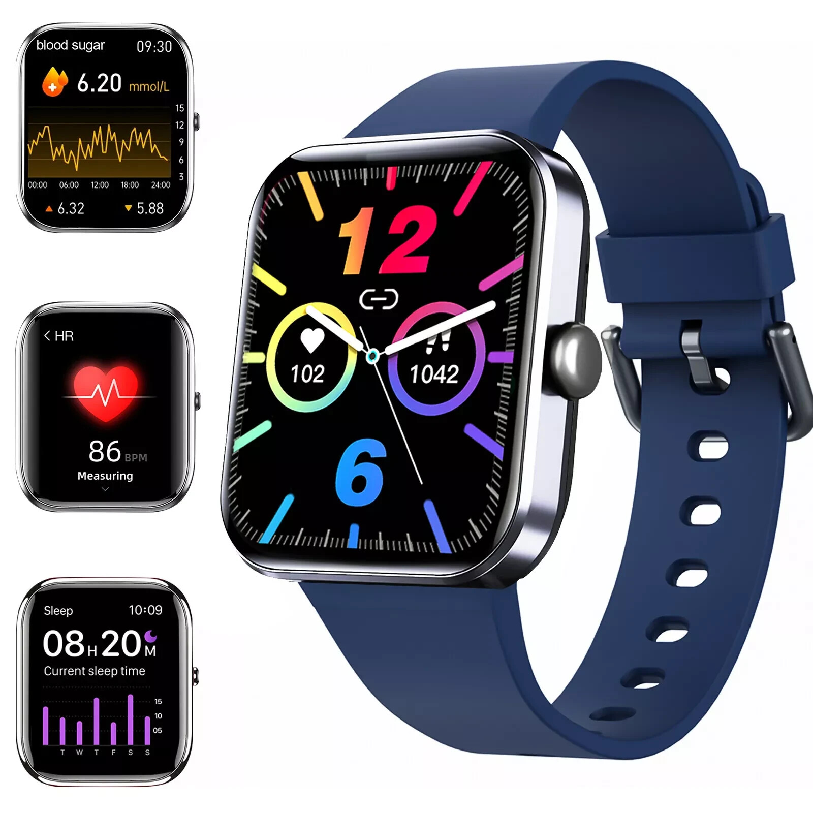 ⌚2024 Smart Watch Men Women Waterproof Smartwatch Bluetooth iPhone Samsung DA
