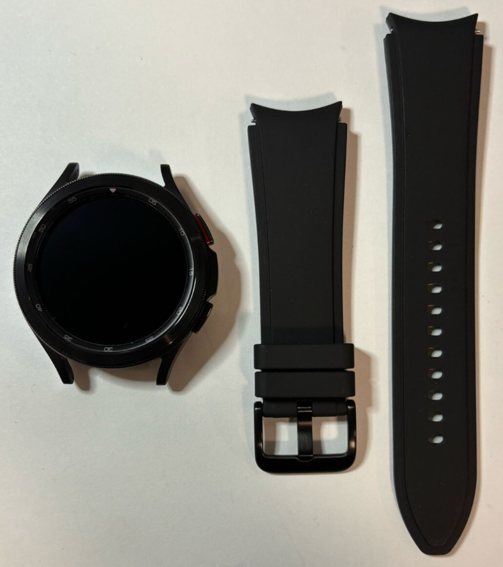 NO POWER Samsung Galaxy Watch 4 Classic 46mm R890 GPS W/ Black Ridge Sport Band