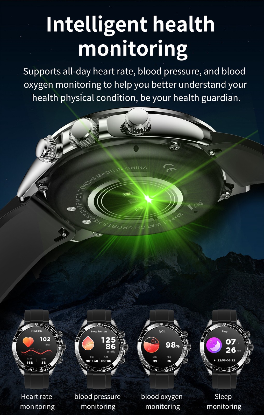 Men Smart Watch 1.43″ AMOLED Screen Bluetooth Call Stainless Steel Luxury Sport