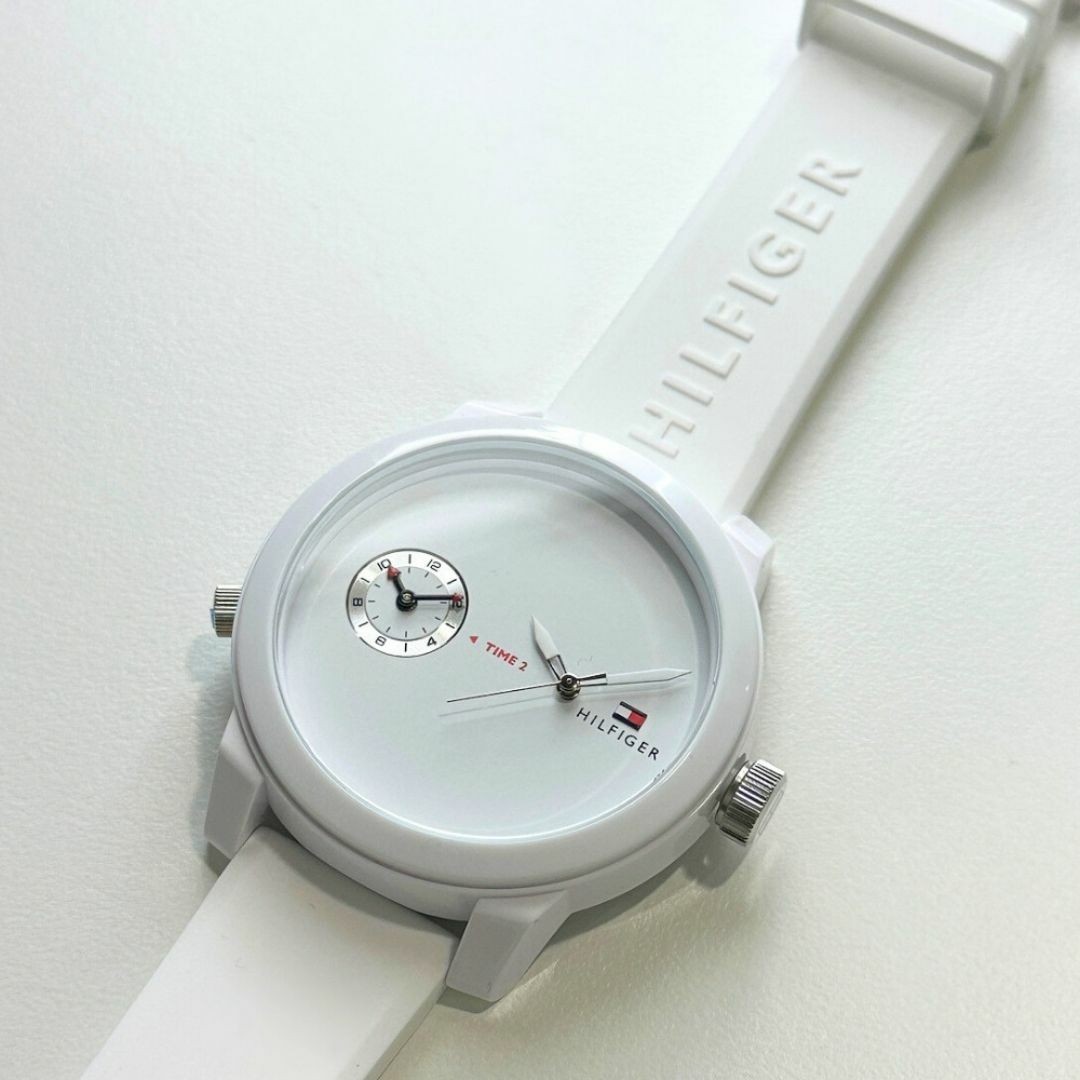 Tommy Hilfiger Denim Men’s Women’s Quartz Watch 1791324 White Silicone Strap