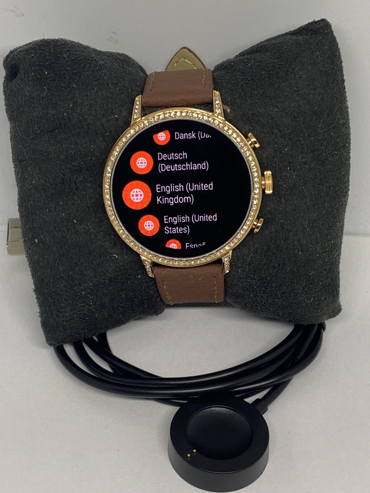Fossil Gen 4 Authentic Digital Dial Smart Watch Custom Band FTW6011 AB571