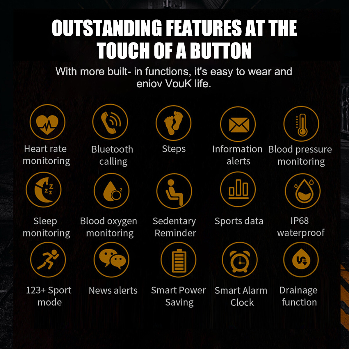 HD Screen Smart Watch Men Waterproof Smartwatch Bluetooth for iPhone Samsung US