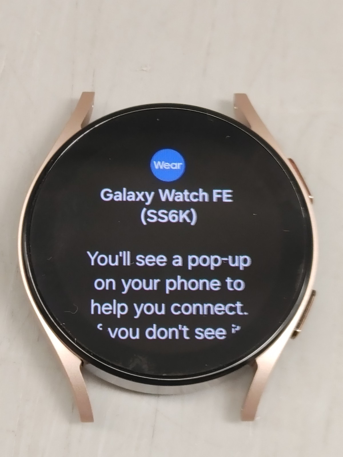 Samsung Galaxy Watch FE Aluminum Smartwatch 40mm Cellular LTE Pink Case SM-R866U