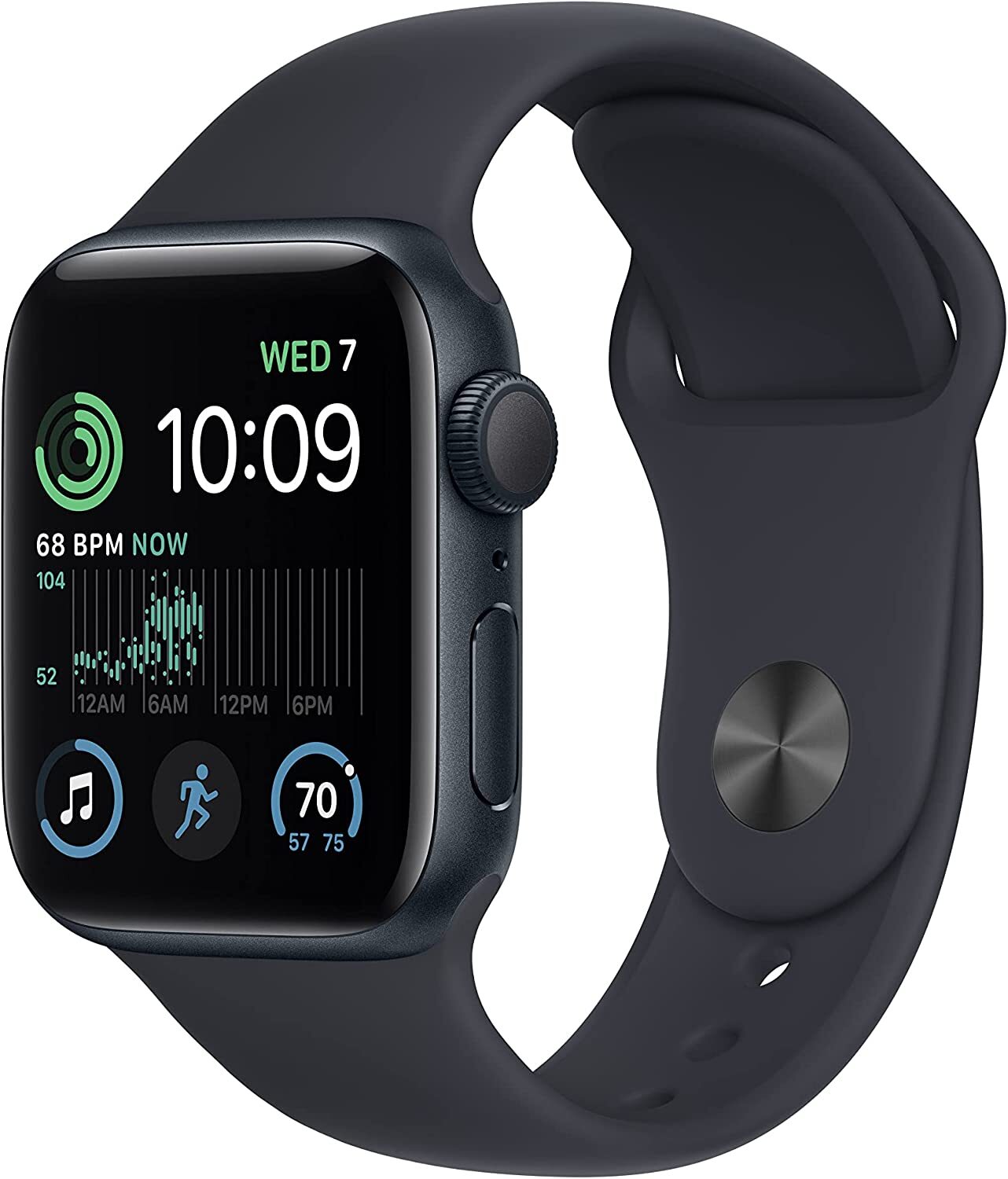 Apple Watch SE2 40mm GPS Midnight Case Midnight Band MNT83LL/A Very Good