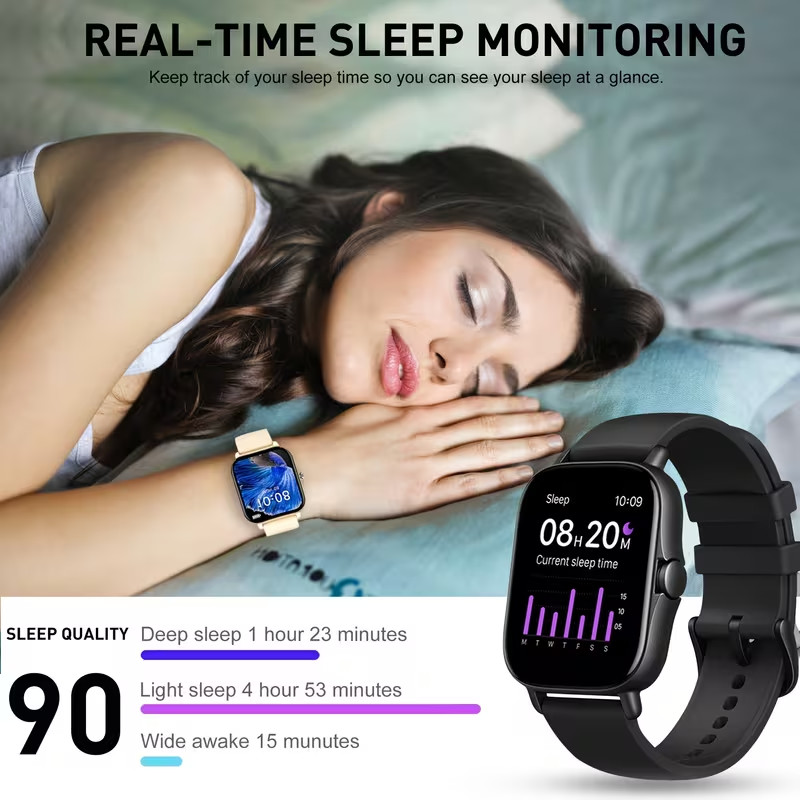 New Large-Screen Smartwatch, Compatible With Android/iPhone, 7 Sports Modes