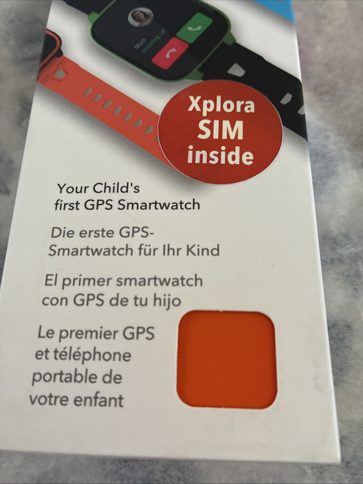 Xplora XGO Orange 3 Kids Smart Watch Phones Calls SOS GPS School Mode New In Box