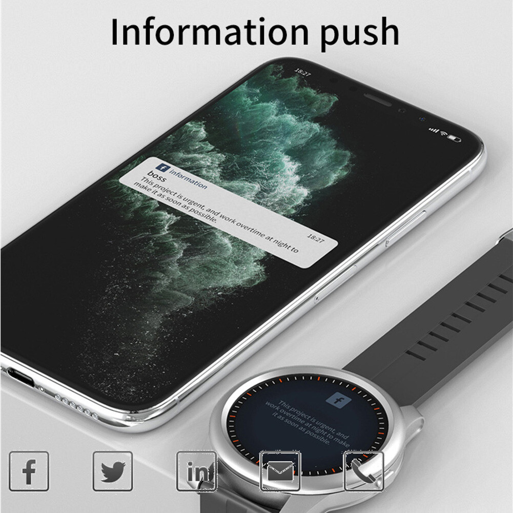 Waterproof Smart Watch Bluetooth Call SMS Alarm Reminder Sports Fitness Tracker