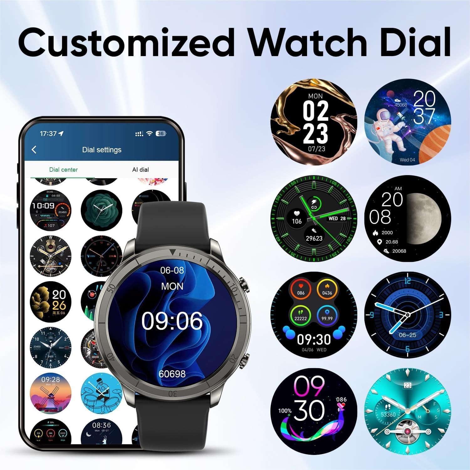 Elegant Smart Watch for Men & Women with Health Tracking – Waterproof
