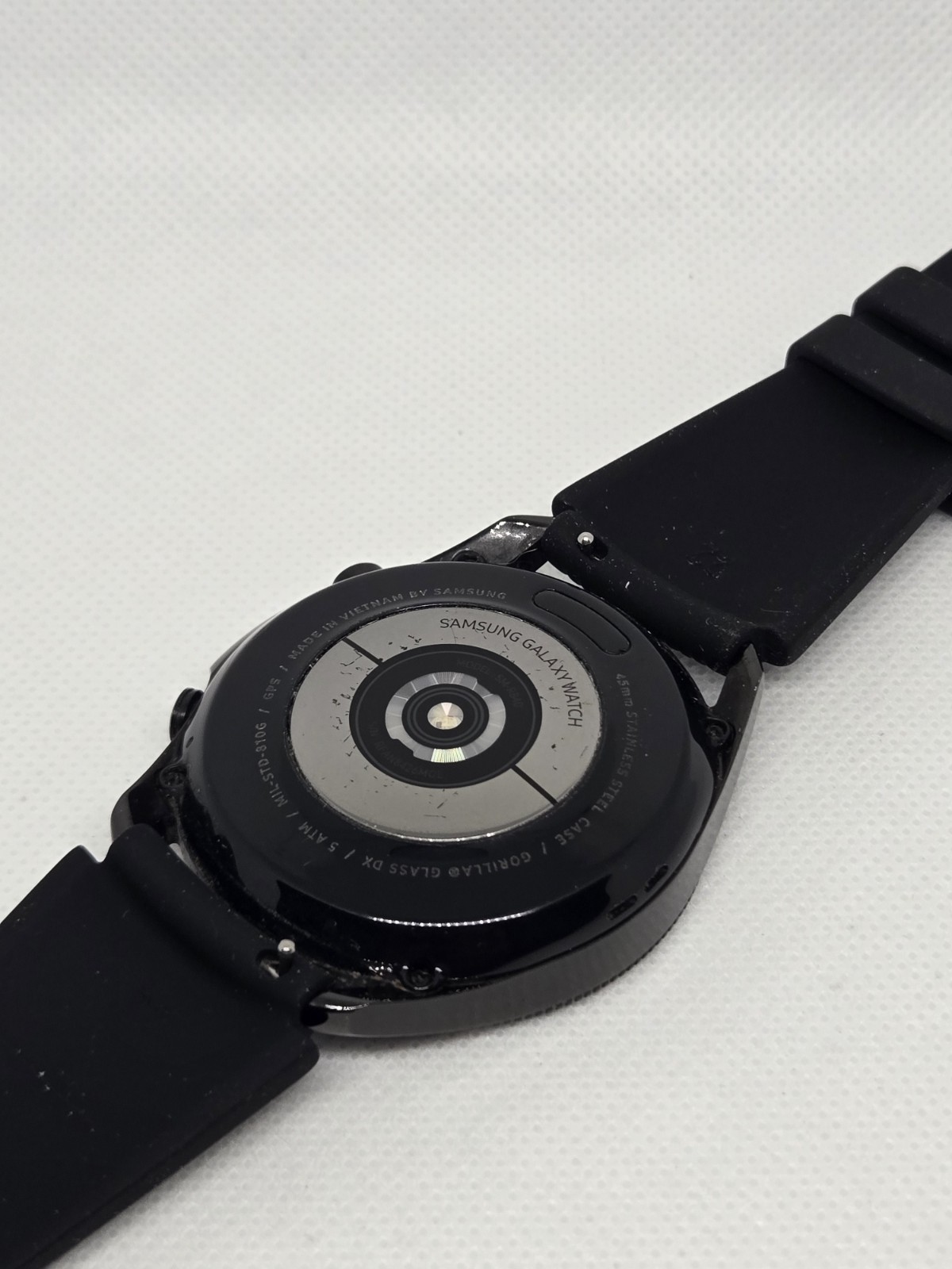 Samsung Galaxy Watch3 45mm SM-R840 Black Smartwatch Tested Working w/ Band &…