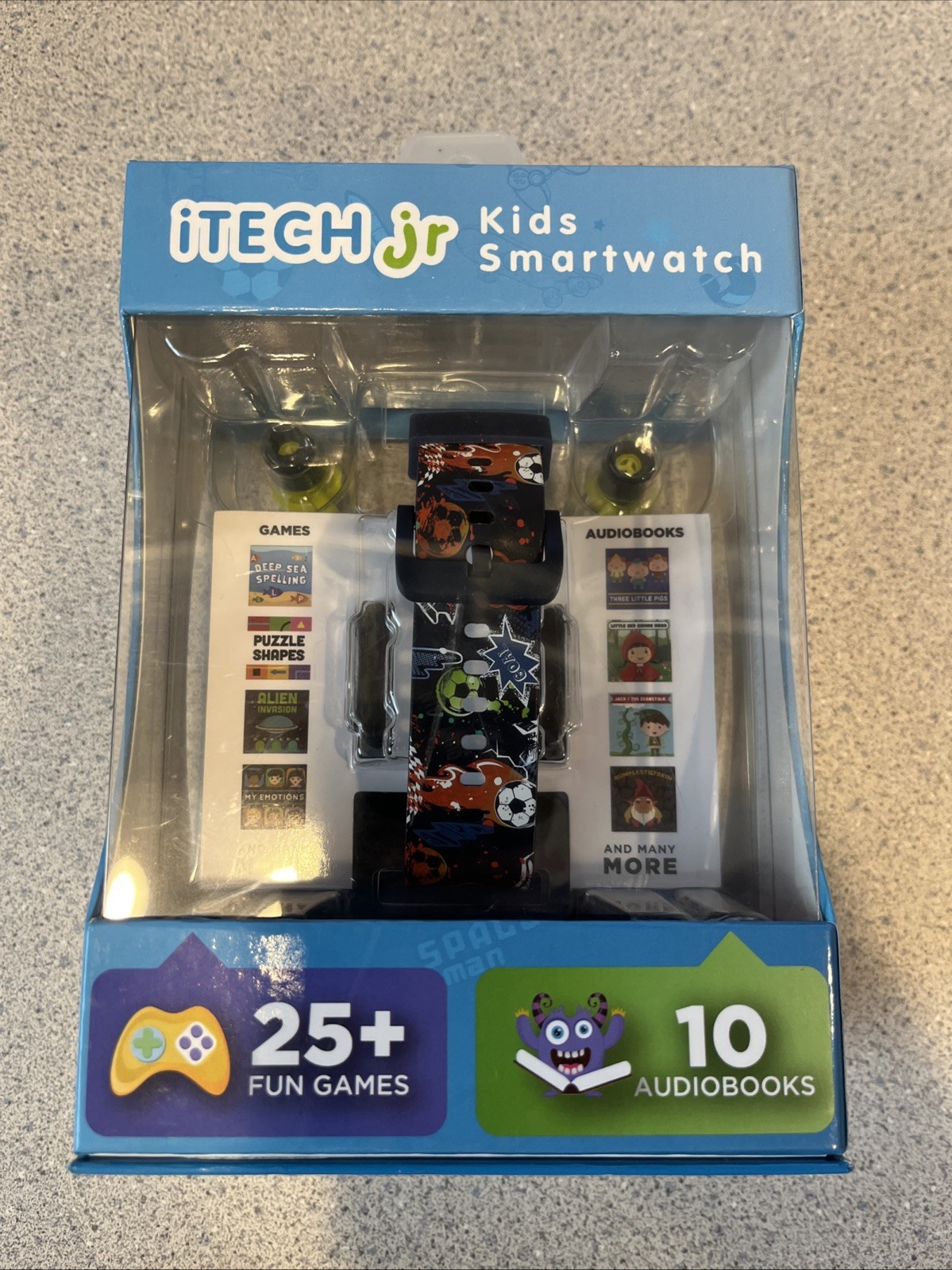 🔥NEW SEALED🔥Boys Earbuds & Smartwatch Set – Blue Sports