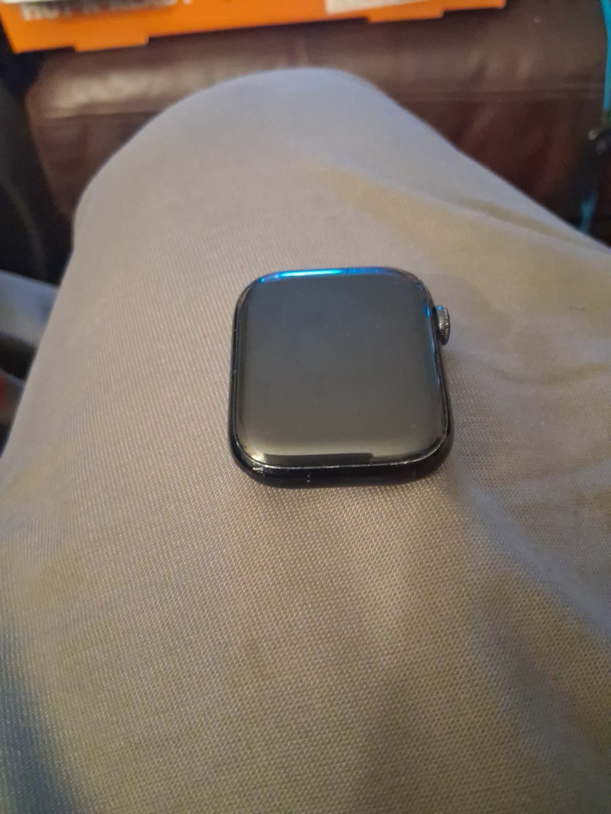 Apple Watch Series 9 45mm Aluminum Case with M/L Sport Band – Midnight (GPS)…