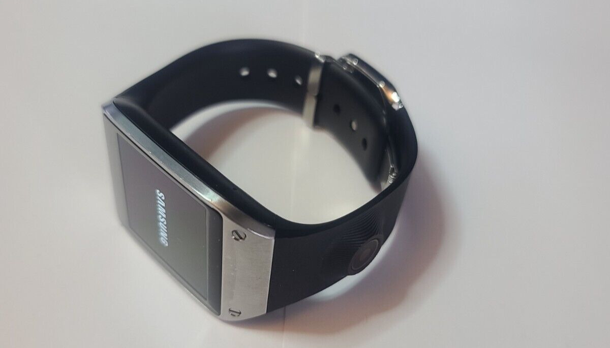 Samsung Galaxy Gear SM-V700/Black/Smartwatch/41mm/Stainless Steel/Horn Camera/BT