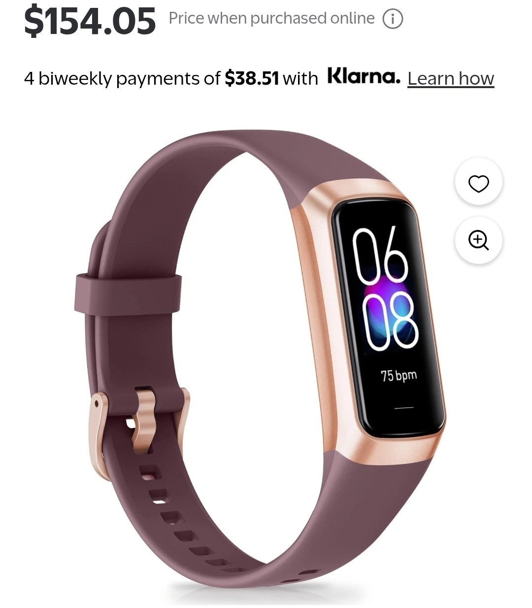 Fitness Tracker with 24/7 Heart Rate Blood Oxygen Sleep Monitor, 1.1 AMOLED Touc