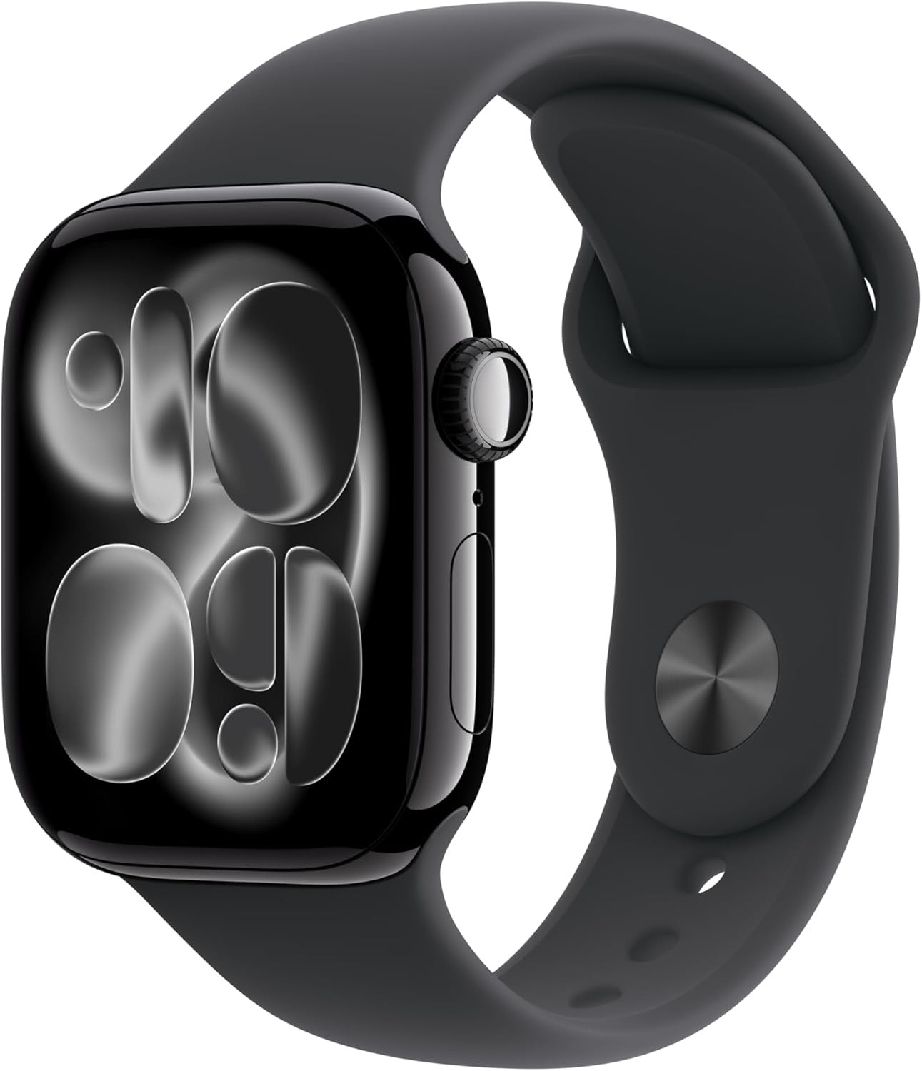Apple Watch Series 11 46mm GPS Jet Black w/ M/L Black Sport Band MEUX4LW/A