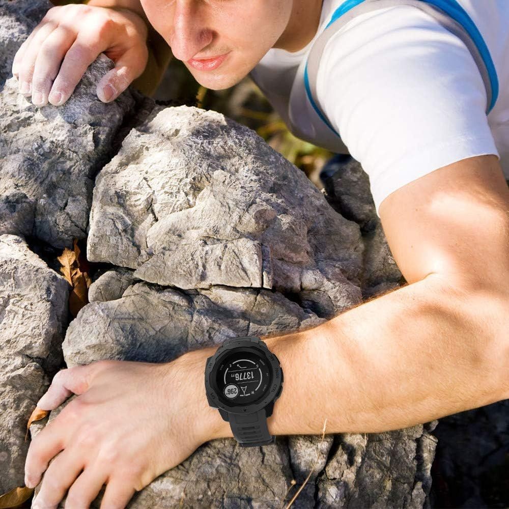 Soft Silicone Strap Compatible with Garmin Instinct 2 22mm