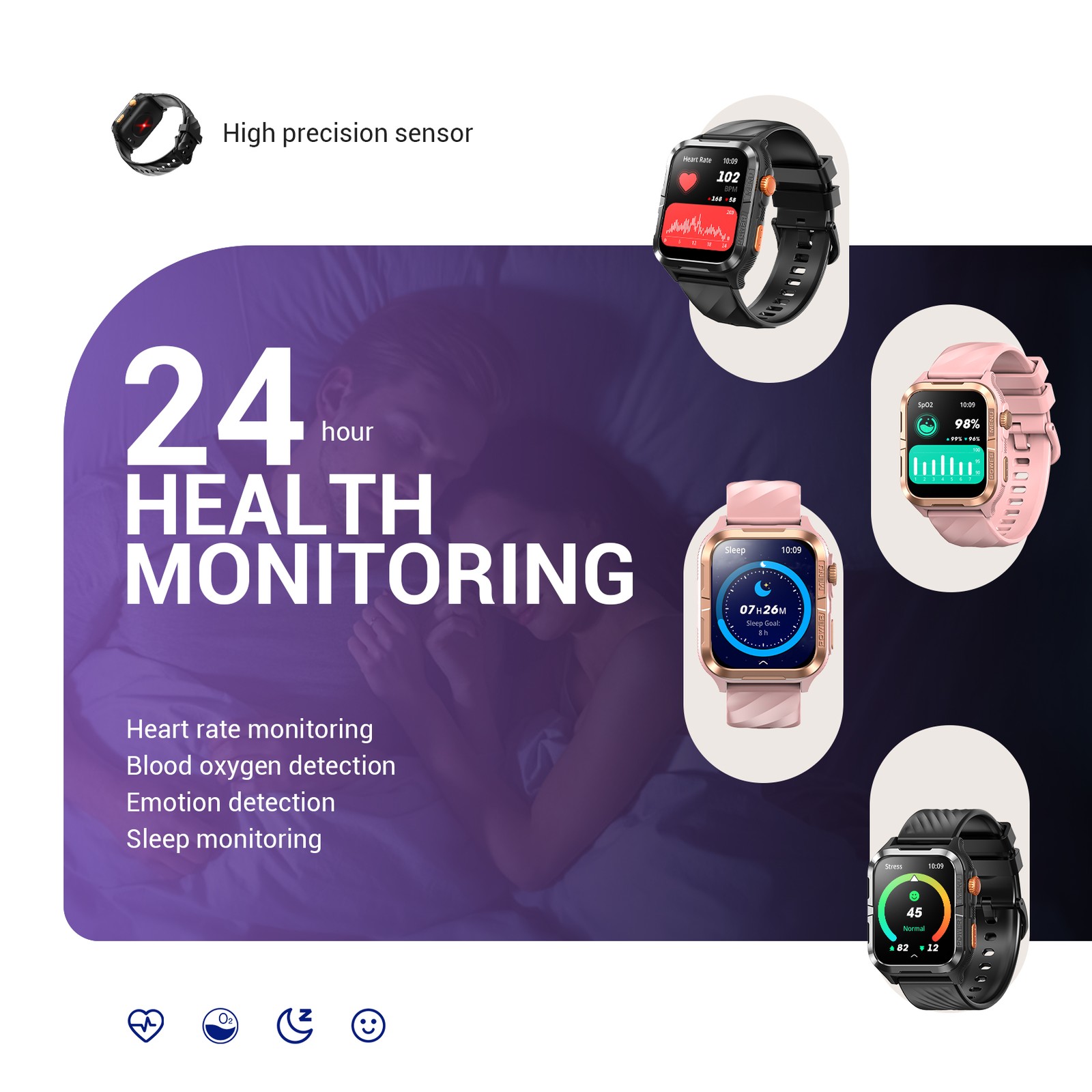 Smart Watch Women Built-in GPS, With DA GPT AI Assistant Fitness Tracker Watch