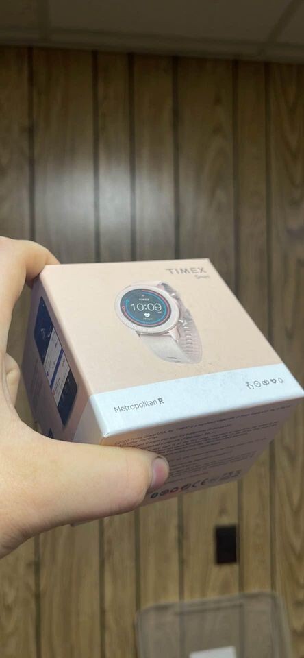 TIMEX Metropolitan R 42mm Smartwatch Pink Silicone Strap Women’s Watch Brand New