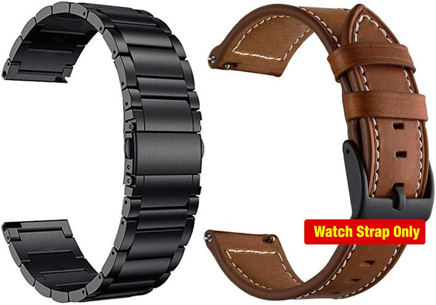 18mm Metal Strap Compatible with Garmin Vivoactive 4S 40mm and 3S 39mm