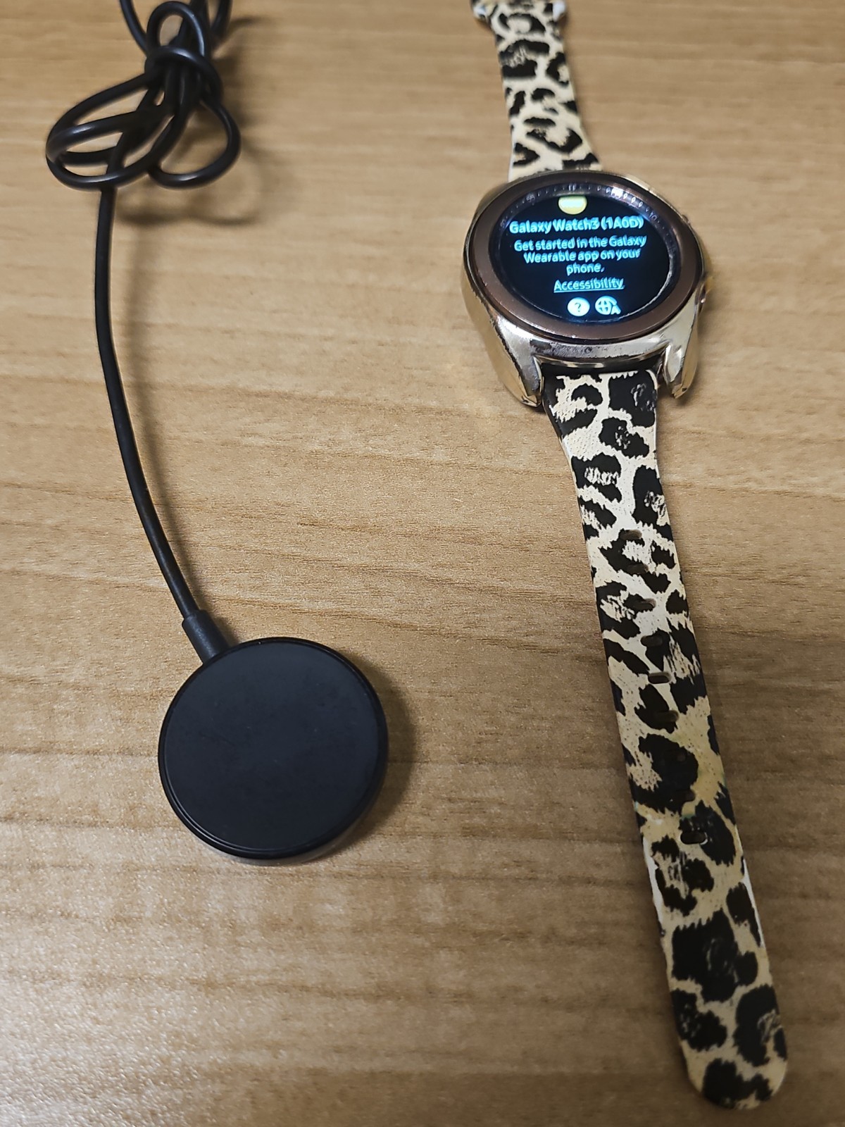 Samsung Galaxy Watch3 SM-R855 41mm Stainless Steel Case with Cheetah Band