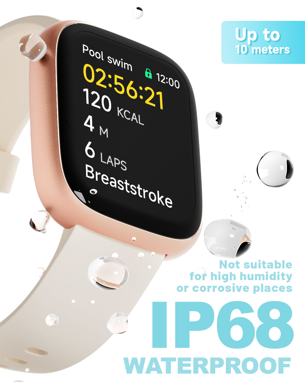 Smart Watch for Women, 1.83” Waterproof Smartwatch, Bluetooth IOS & Android
