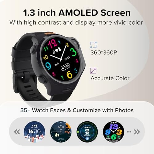 myFirst Fone R2 Kids Smart Watch, GPS Tracker, SOS Safety & Parent App, 5MP Cam