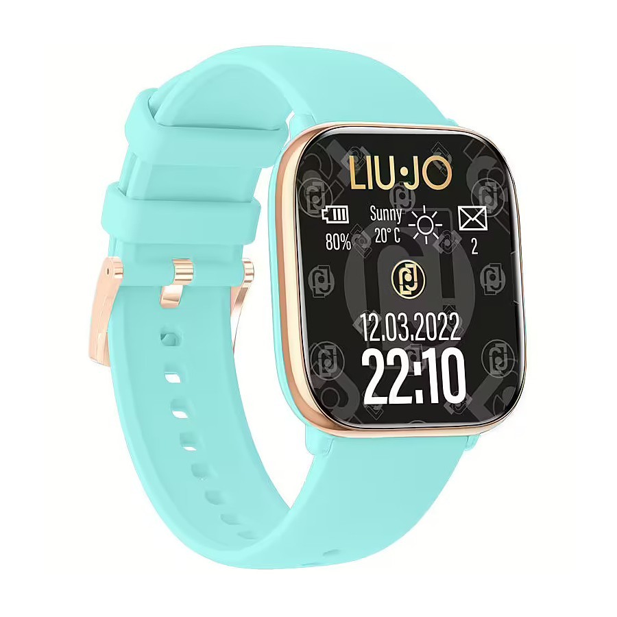 Women’s LIU JO LUXURY VOICE RAINBOW SWLJ155 Silicone Turquoise Pink Smartwatch