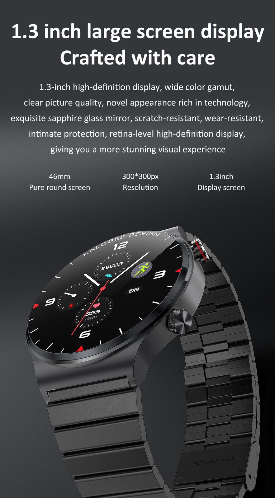 Smart Watch Sports Bluetooth Sleep Monitoring IP67 Waterproof for Android ios