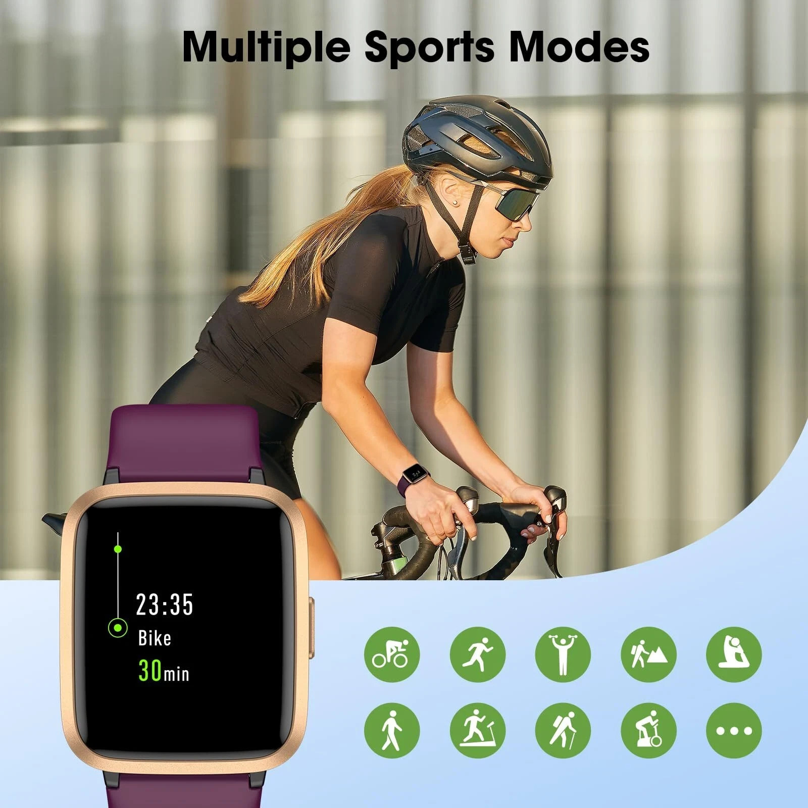Fitness Tracker Watch with Heart Rate Monitor Large Screen Activity Tracker w…
