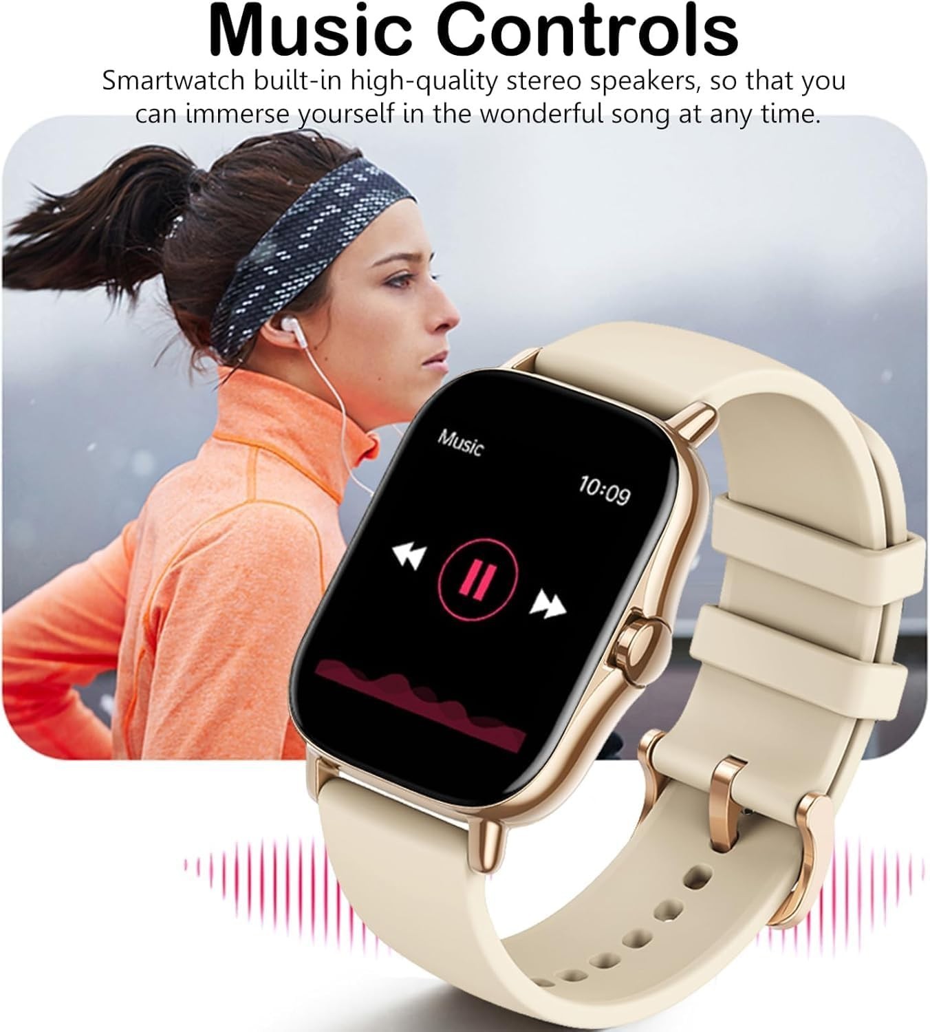Elegant 1.81” Bluetooth Smart Watch with Sleep Tracker for Active Lifestyles
