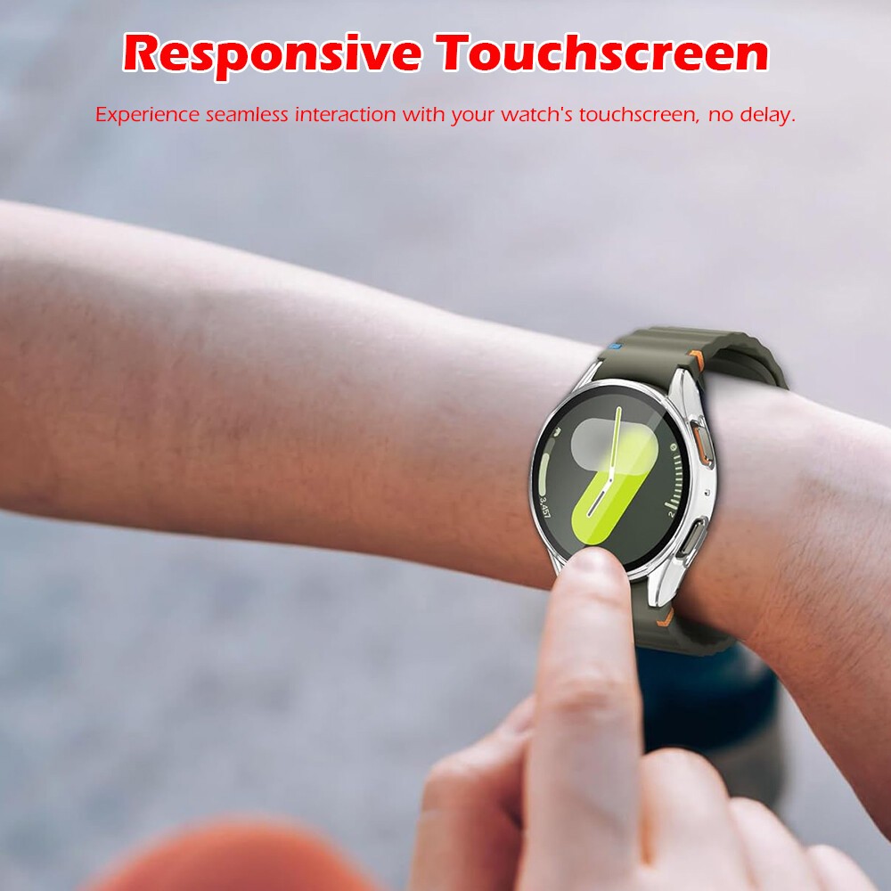 For Samsung Galaxy Watch 7 6 5 Ultra 40/44/47mm Hard Case Glass Screen Protector
