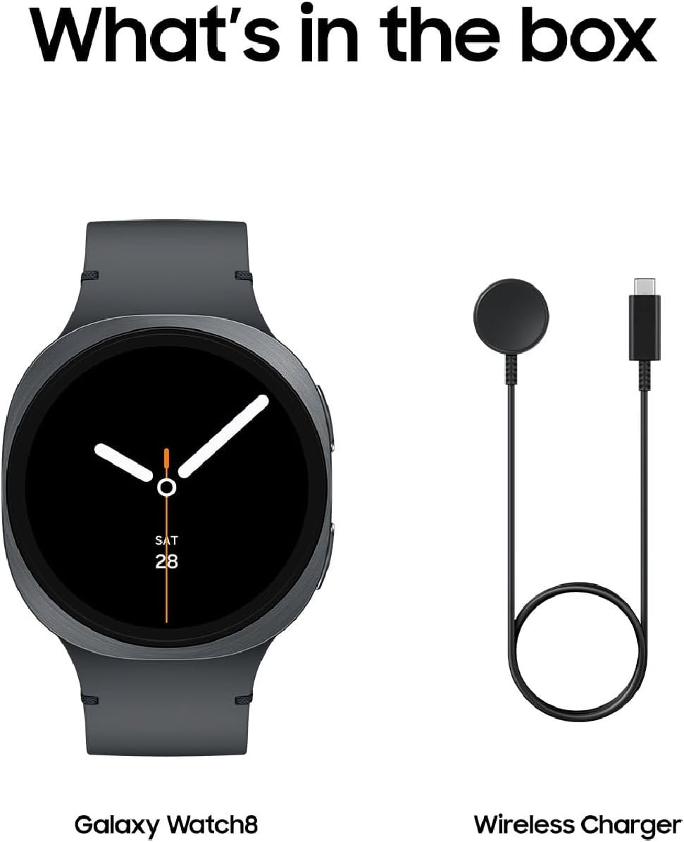 Samsung Galaxy Watch8 Aluminum Smartwatch 44mm BT Graphite (2025) SM-L330NDAAXAA