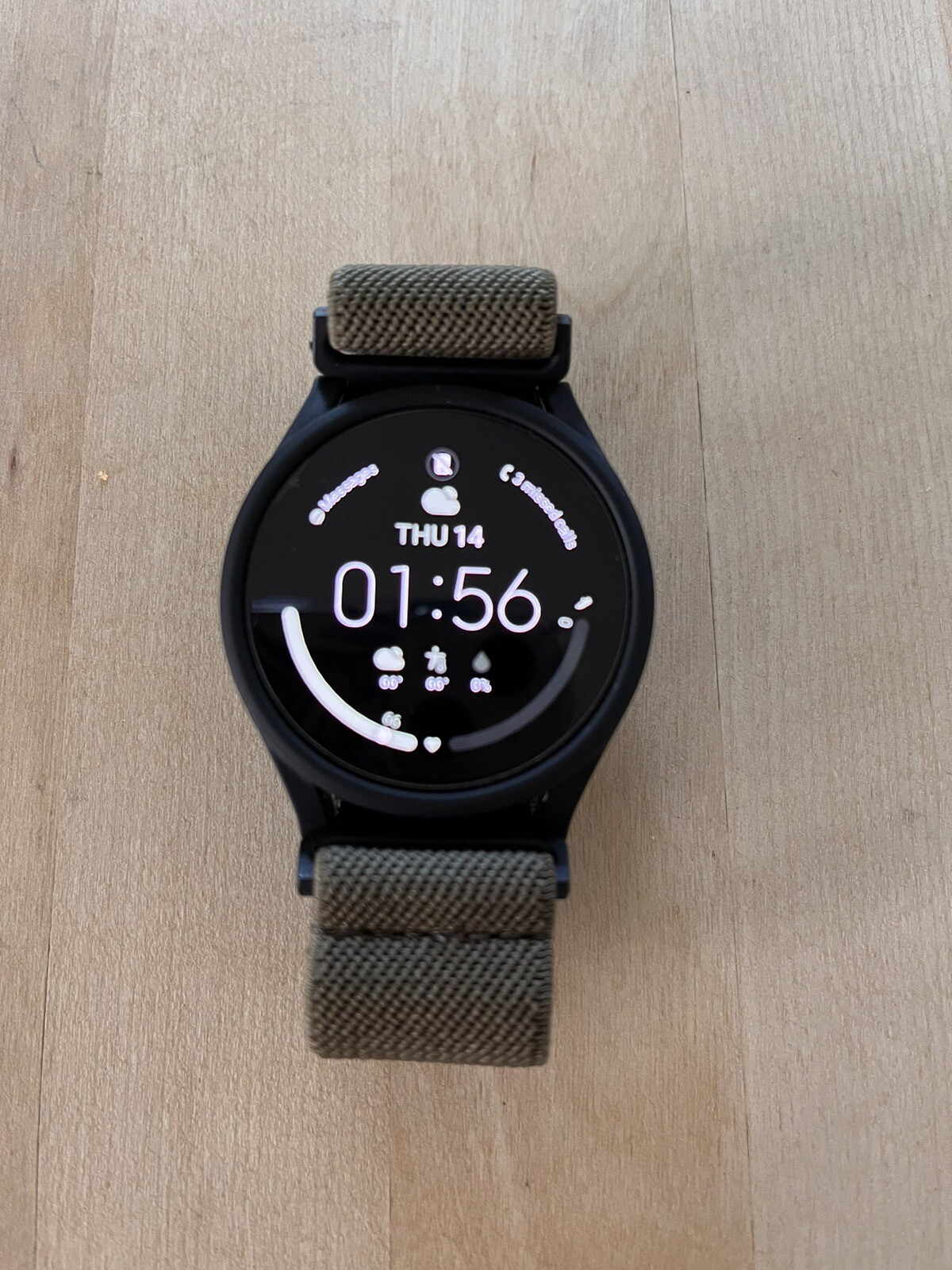 Samsung Galaxy Watch4 SM-R860 40mm Aluminum Case with Sport Band – Silver…