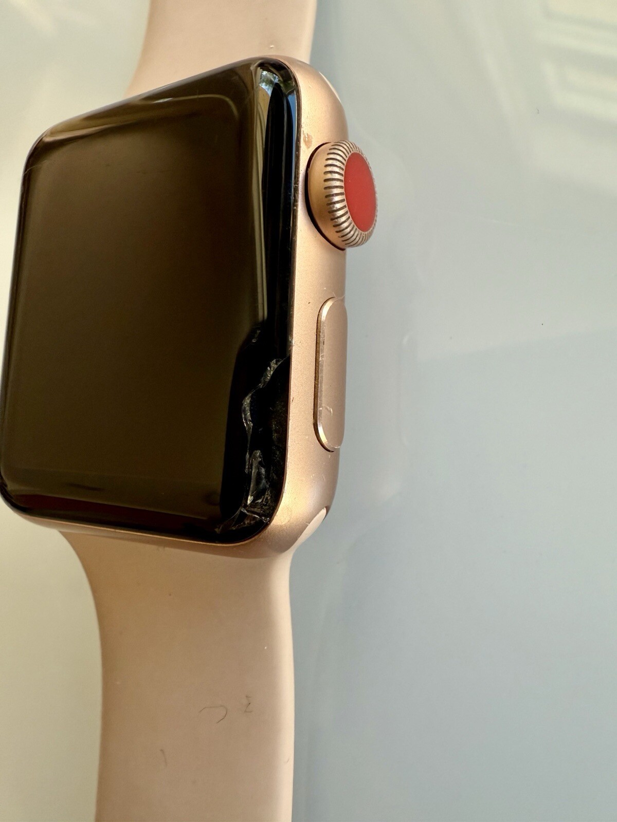Apple Watch Series 3 – 38 MM Rose Gold with Pink Sand Sport Band