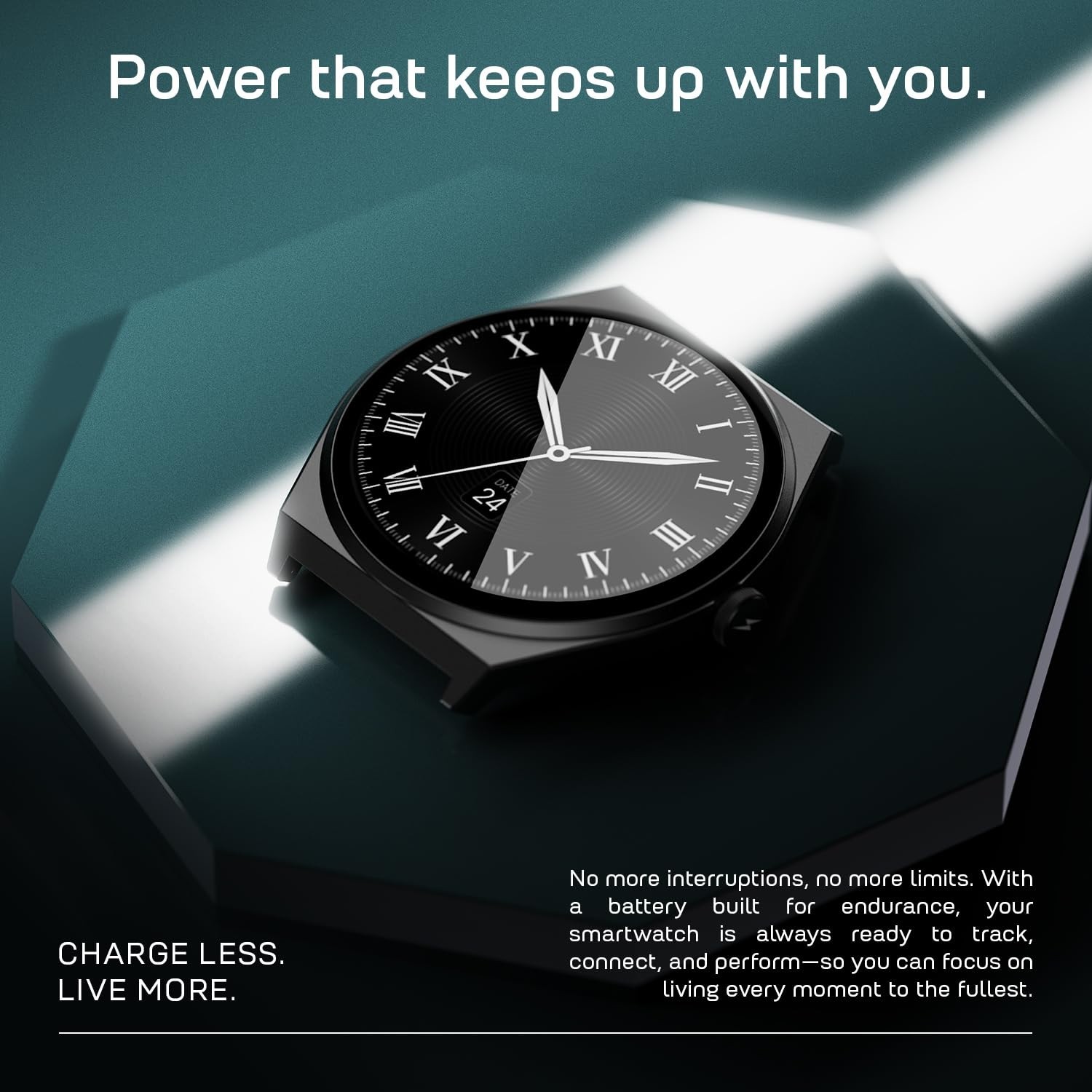 Fire-Boltt 1.78 Inch Smart Watch | Sports Mode, Water-Resistant Health Tracking