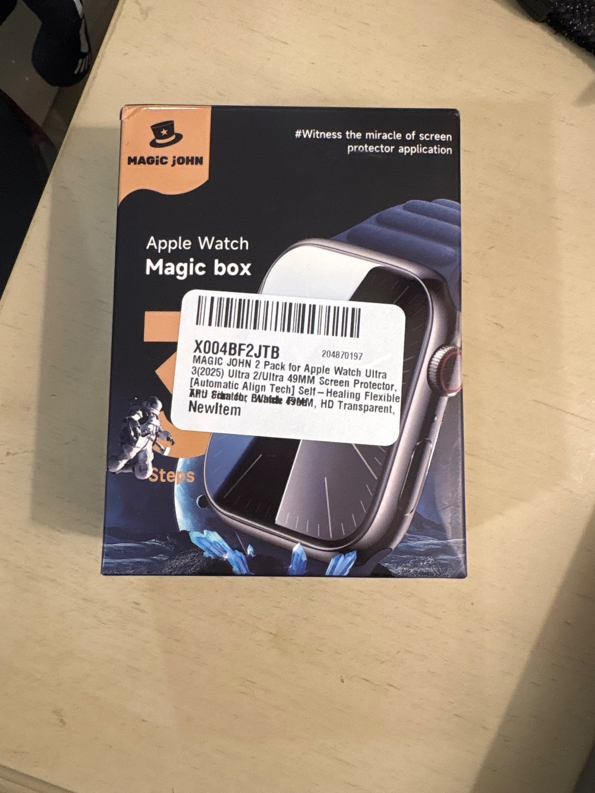 Apple Watch Ultra 2 49mm black Case with Trail Loop – Blue/Black, M/L (GPS +