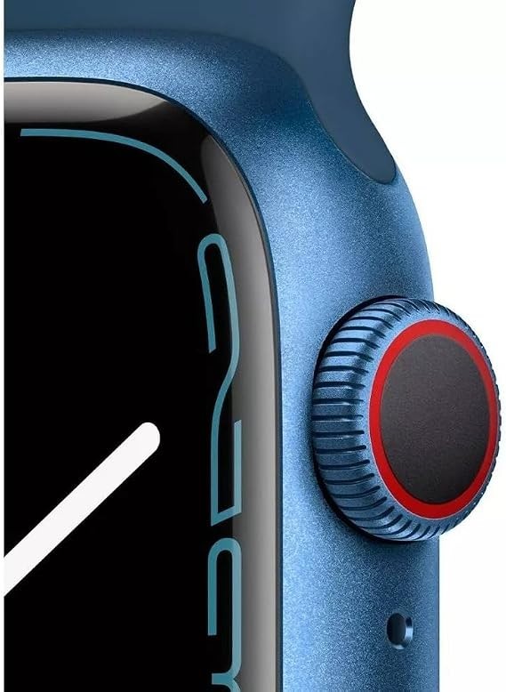 Apple Watch Series 7 45mm Aluminum Case with Sport Band – Midnight, Regular (GPS