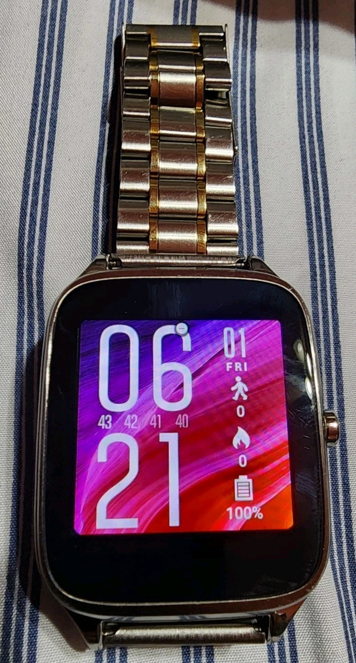 ASUS ZenWatch 2 WI501Q 45mm Smartwatch Stainless Steel Case And Band -Plus