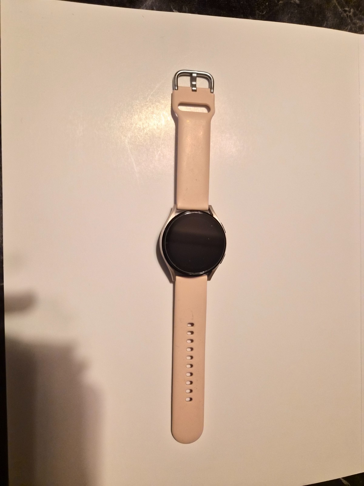 Samsung Galaxy Watch5 SM-R900 40mm Aluminum Case with Sport Band – Pink Gold…