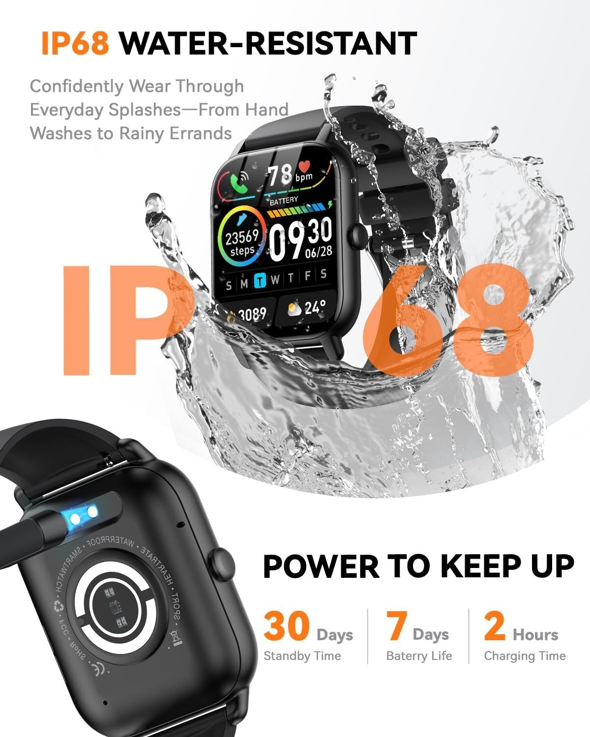Reloj Inteligente de Mujer Hombre para Iphone Apple Samsung Android y Bluetooth