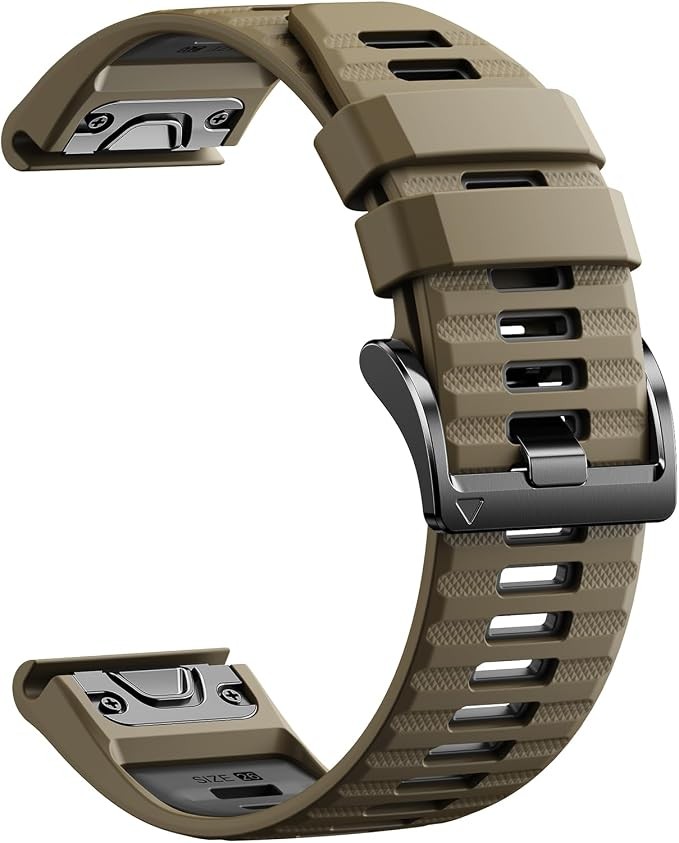 2 Pack Silicone Watch Bands Compatible with Garmin Fenix 8 Pro 51mm/7X Series Sp