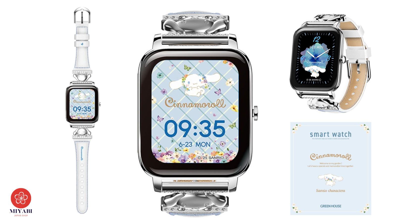 Smartwatch Sanrio Cinnamoroll GH-SMWL-CN Green House light blue watch W/Box