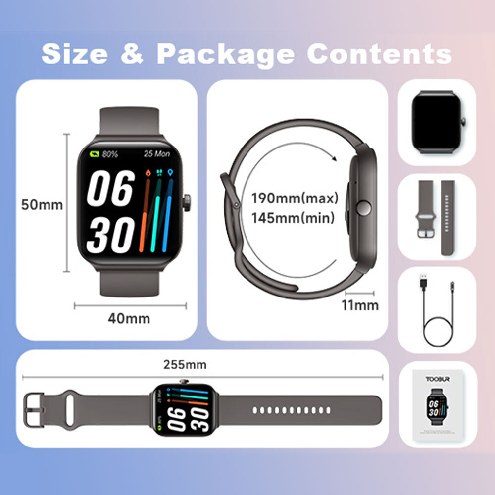 2025 Smart Watch For Men/Women, Waterproof Smartwatch Bluetooth iPhone Samsung