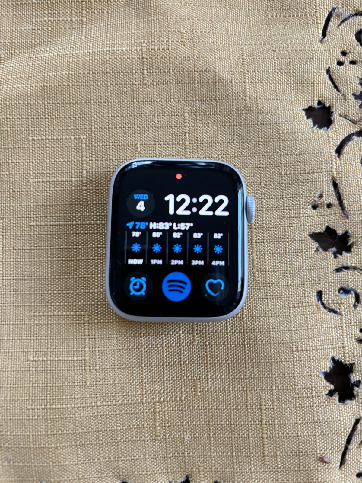 Apple Watch Series 6 44mm Silver Case With Black Band Bundle GPS + Cellular