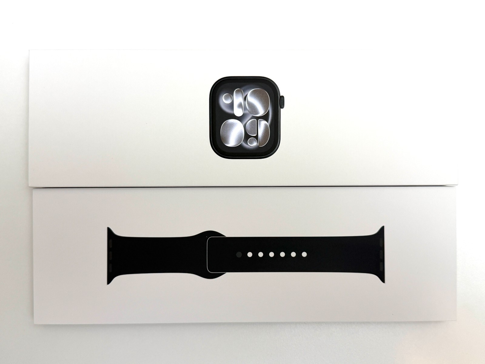 Apple Watch Series 11 46mm GPS Jet Black Case w Black Sport Band M/L MEUX4LW/A