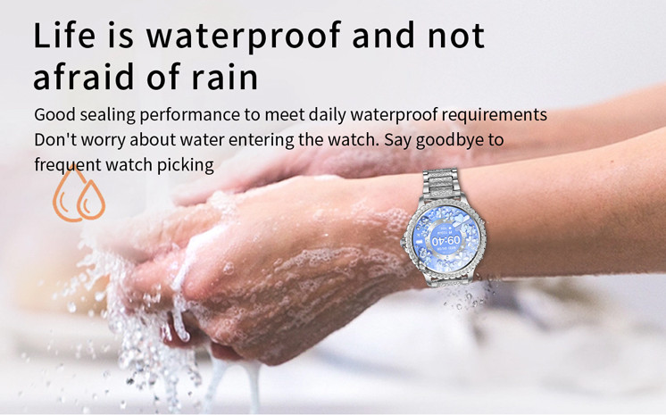 Women’s Fashion Smart Watch with Health Monitoring AI Voice Assistant Waterproof