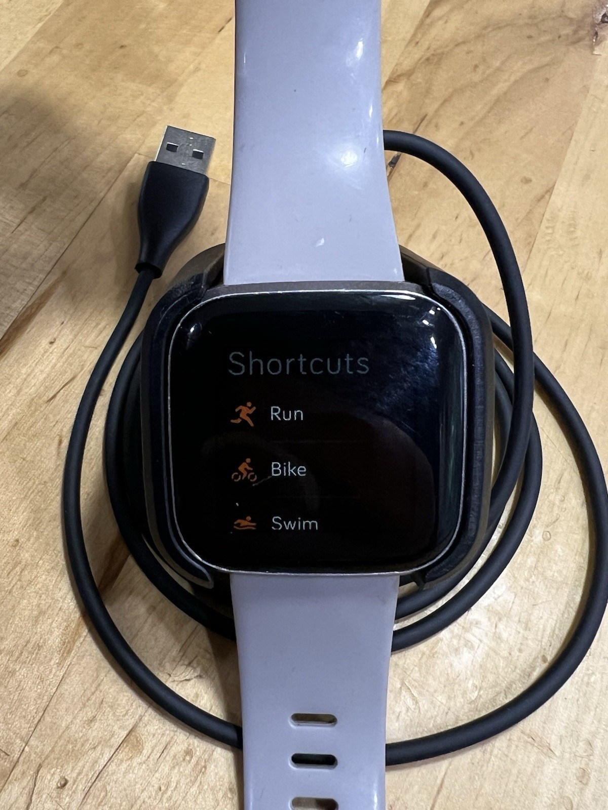 Fitbit Versa 2 – Health & Fitness Smart Watch Silver Body / Gray Band FB507